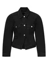 Jacquemus Denim Jacket With Buttons In Black