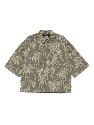 Jacquemus Aloe Shirt Print 3/4 Sleeves In Multicolour