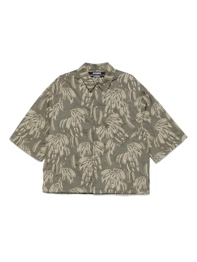 Jacquemus Aloe Shirt Print 3/4 Sleeves In Multicolour