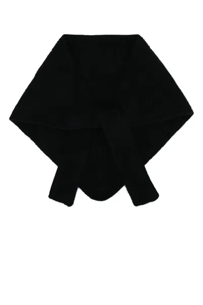 Jacquemus Jacquard Grosgrain Mini Scarf In Black