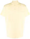 Jacquemus Jacquard-knit Polo Shirt In Gelb