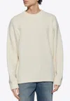 Jacquemus Jacquard Logo Wool-blend Sweater In Cream