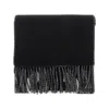 Jacquemus Jacquard Logo Wool Scarf In Black