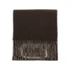 Jacquemus Jacquard Logo Wool Scarf In Brown