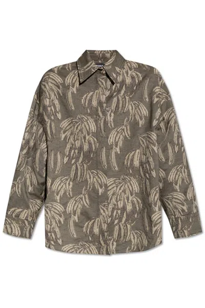 Jacquemus Banana-jacquard Shirt In Multi