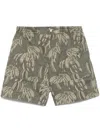 Jacquemus Jacquard Pattern Shorts In Multicolour
