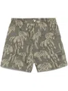 Jacquemus Jacquard Pattern Shorts In Multicolour