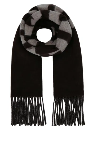 Jacquemus Jacquard Wool Scarf For Women In Black