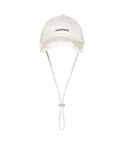 Jacquemus Jacquemu La Casquette Artichaut Fringe Baseball Cap In Grey