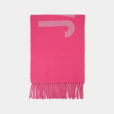 Jacquemus Scarf In Pink Wool