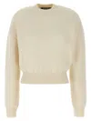 Jacquemus La Maille Alpaca Wool Sweater In White