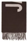 Jacquemus Virgin Wool Scarf In Brown