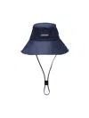 Jacquemus Jacuemuse Logo Hat In Navy