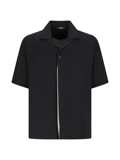 Jacquemus Jean Atelier Short-sleeve Shirt In Black