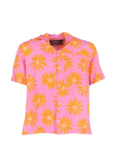 Pre-owned Jacquemus Jean Floral-printed Shirt In Pink