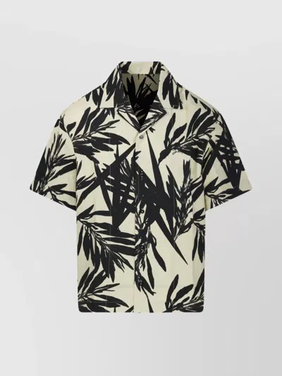 Jacquemus Jean Shirt Short Sleeves All-over Print In Multi