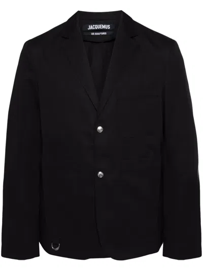 Jacquemus La Veste Jean Blazer In Black