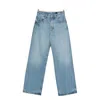 Jacquemus Denim Trousers With Belt Loops In Blue