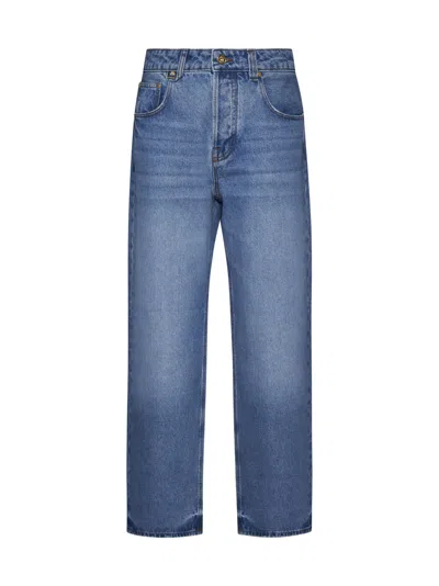 Jacquemus Jeans In Blue/tabac 2