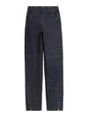 Jacquemus The De-nmes Jeans With Zip In Blue