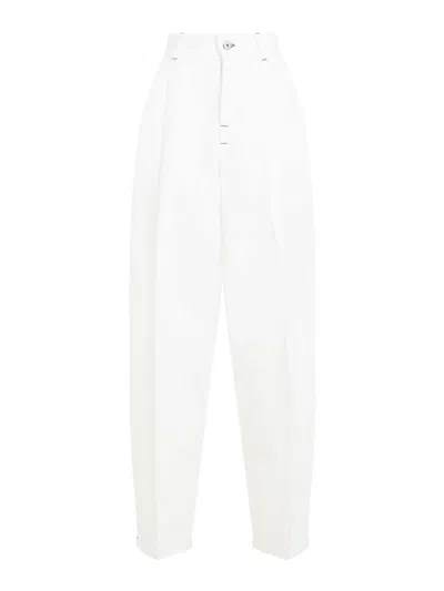 Jacquemus Le De-nimes Curzio Straight Leg Jeans In White