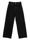 Jacquemus Wide-leg High-waist Denim Jeans With Tonal Stitching In Multi