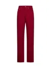 Jacquemus Straight-leg Jeans In Red