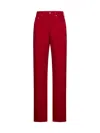 Jacquemus Straight-leg Jeans In Red