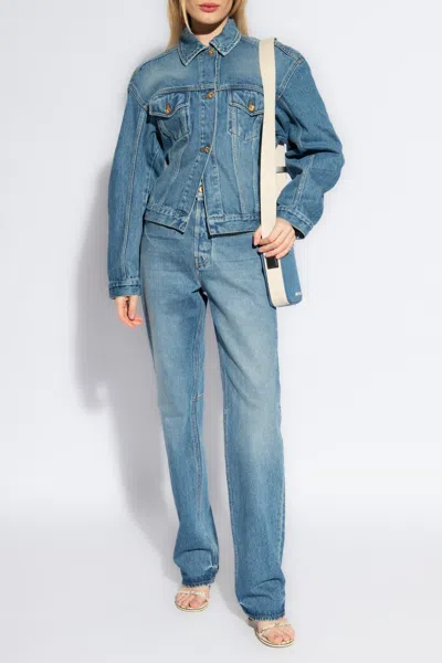 Jacquemus Jeans With Straight Legs In Blue