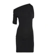 Jacquemus Drapeado Stretch Viscose Dress In Black