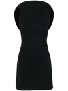 Jacquemus La Mini Robe Bordo Dress In Black  