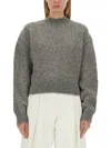 Jacquemus Logo Intarsia Knit Jumper In Grey