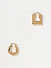 Jacquemus Les Boucles Rond Carre In Gold