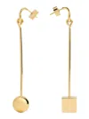 Jacquemus 'les Creoles Nodo' Gold Tone Dangle Earings In Gold