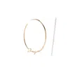 Jacquemus Logo-lettering Hoop Earrings In Gold