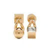 Jacquemus The Nodo Shape-embellished Earrings In Gold