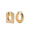 Jacquemus Les Boucles Rond Carré In Gold