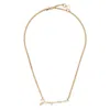 Jacquemus Necklace With Lettering Logo In Gold