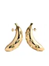 Jacquemus Les Boucles Bananes Earrings In Gold Yellow