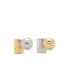 Jacquemus Les Boucles Perlina In Gold/silver