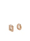 Jacquemus Asymmetrical Ring Earrings In Grey