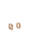 Jacquemus Asymmetrical Ring Earrings In Grey