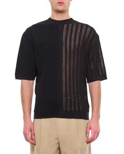 Jacquemus Juego Cotton T-shirt In Black