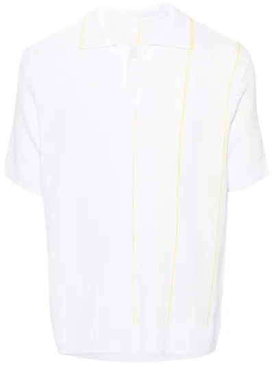 JACQUEMUS JUEGO WHITE POLO SHIRT