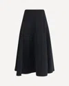 Jacquemus Flared Maxi Skirt In Black