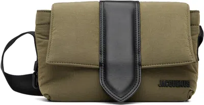Jacquemus Khaki La Casa 'the Small Bambino Messenger' Bag In Green