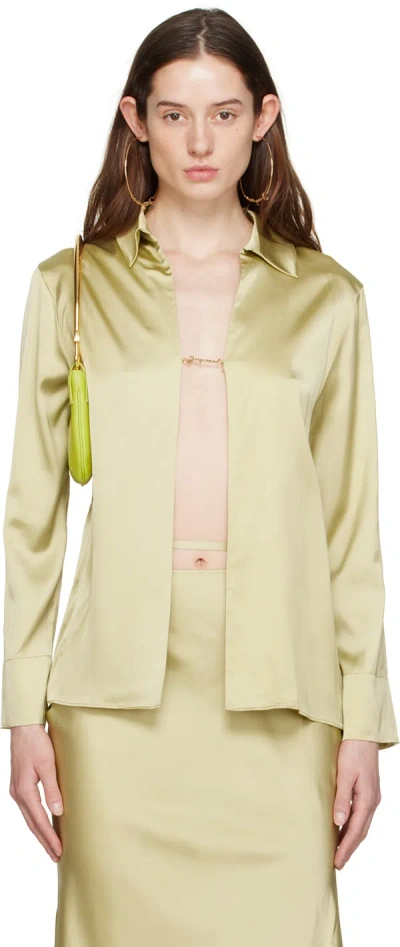 JACQUEMUS KHAKI 'LA CHEMISE NOTTE' SHIRT