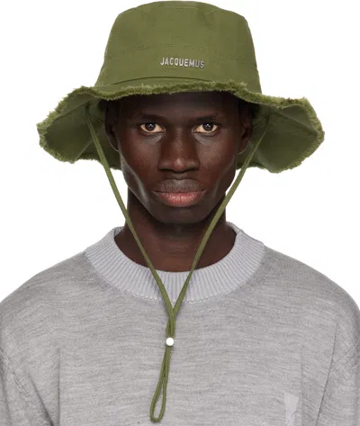Jacquemus Khaki 'the Artichaut' Bucket Hat In 560 Khaki