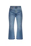 Jacquemus The De-nã®mes Court Jeans In Blue/tabac 2