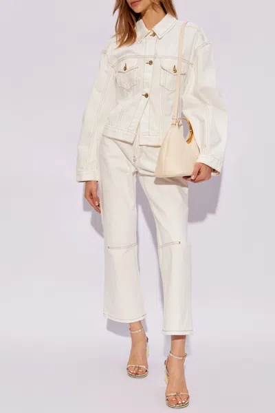 Jacquemus Kick Flare Jeans In White